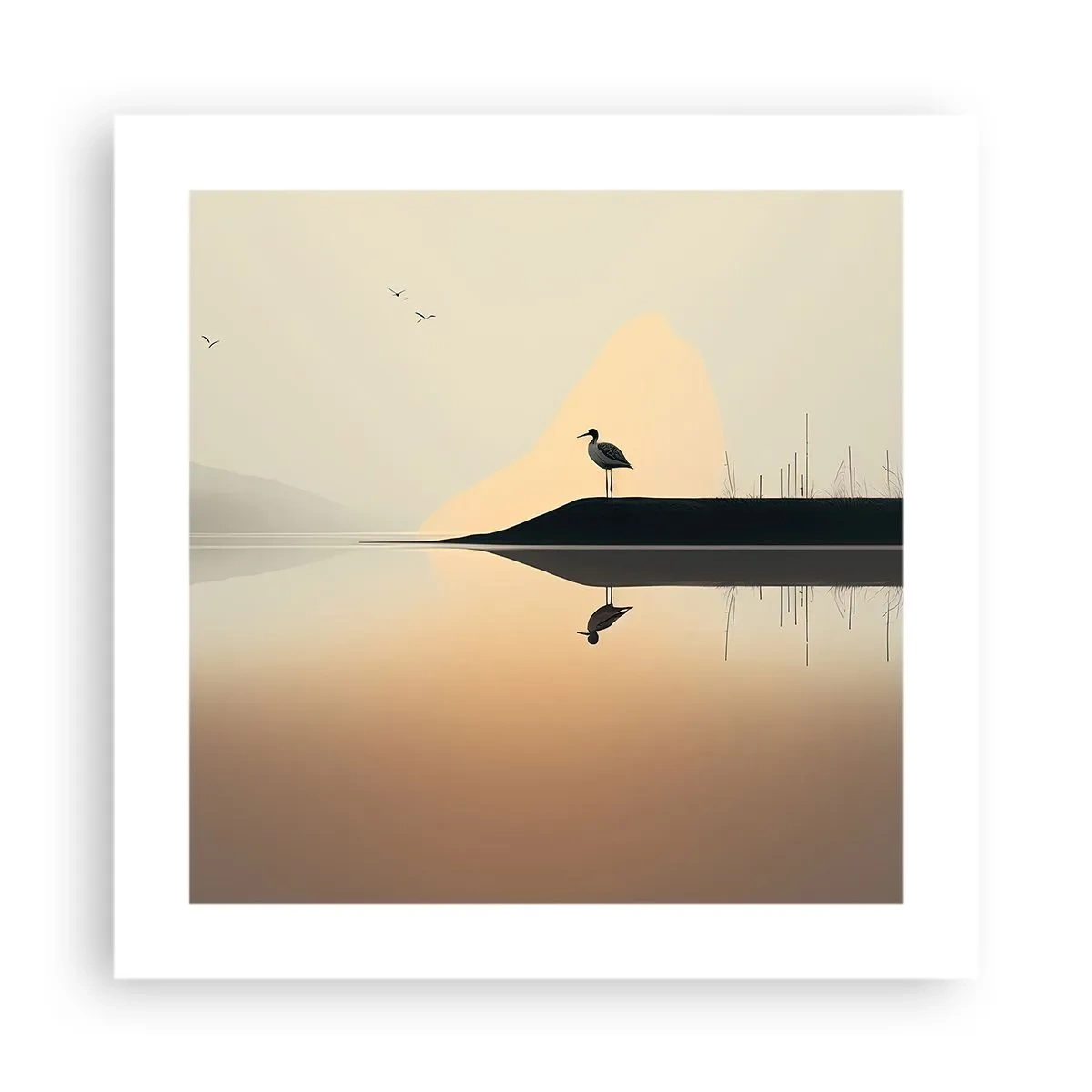Poster - Domn pe lac - 40x40 cm