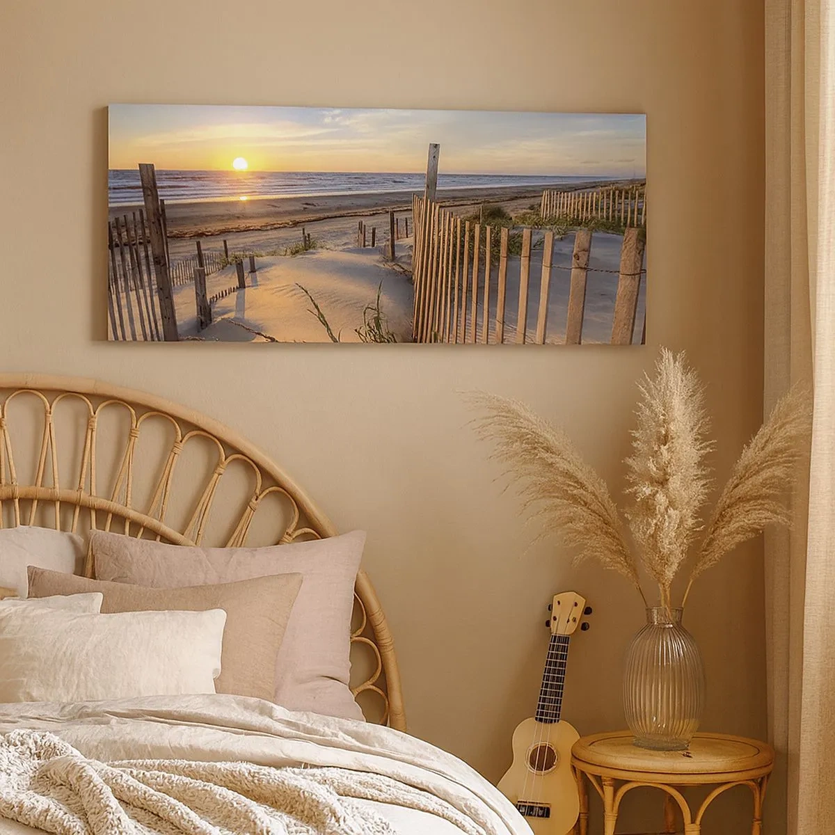 Tablou pe pânză - Strălucirea și umbra vântului - 100x40 cm