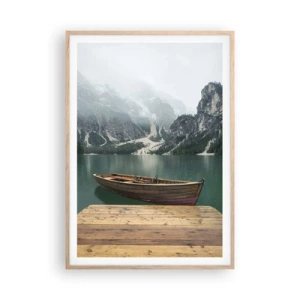 Poster în ramă de stejar deschis - Și frunțile mândre - 70x100 cm