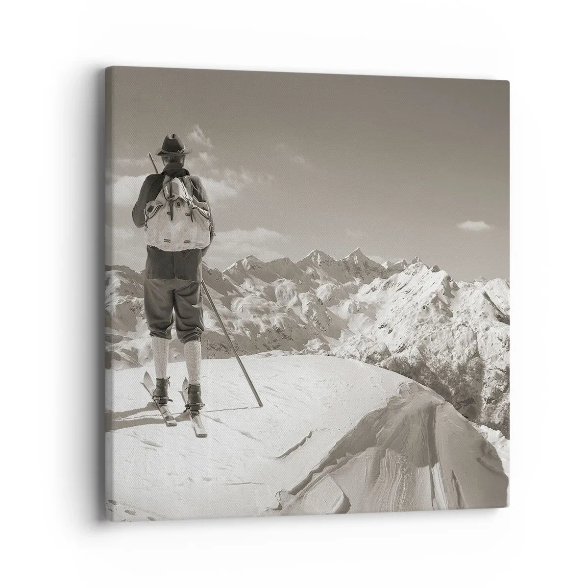 Tablou pe pânză - Și munții sunt la fel - 40x40 cm