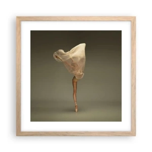 Poster în ramă de stejar deschis - Pe cale să zboare - 40x40 cm