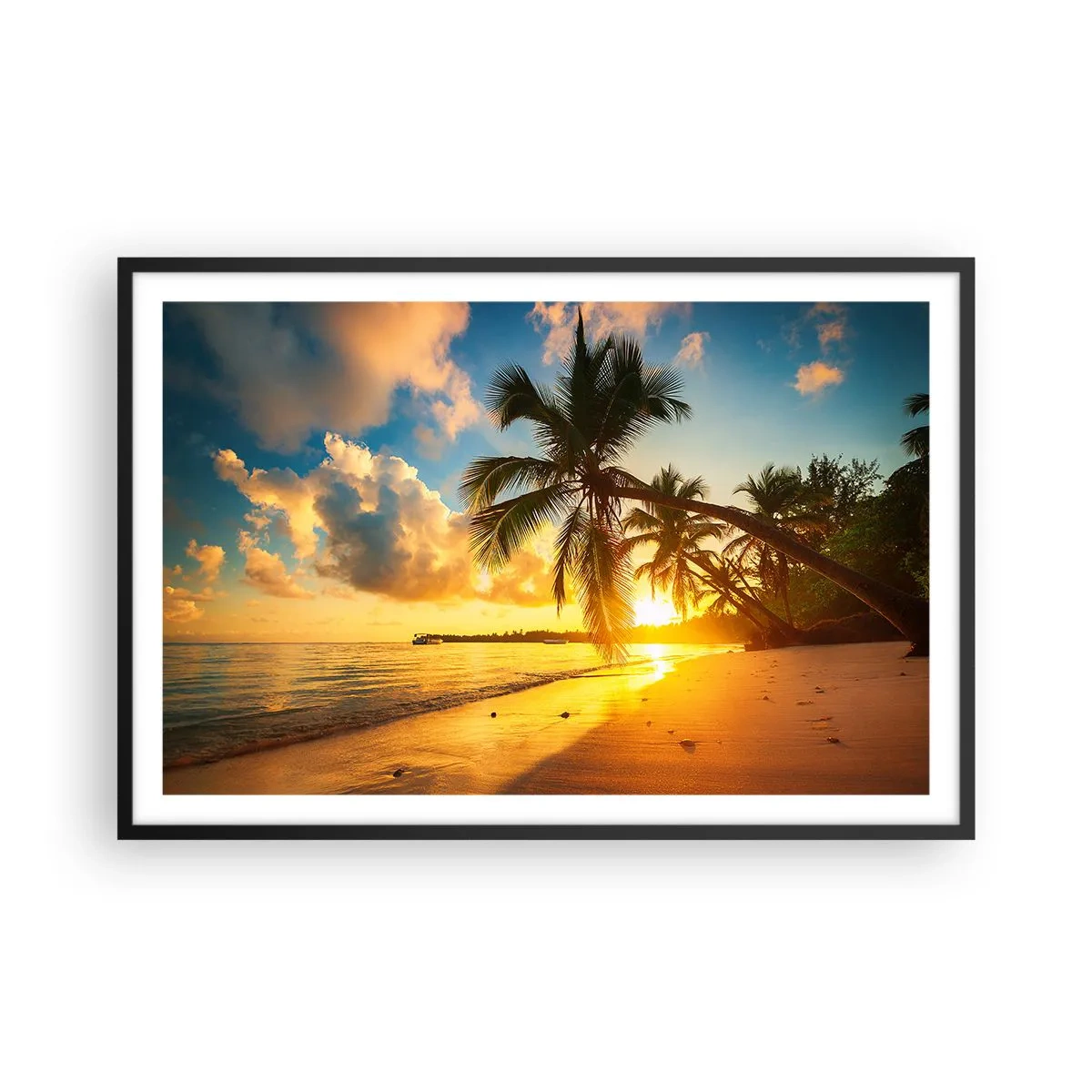 Poster în ramă neagră - Visul din Caraibe - 91x61 cm