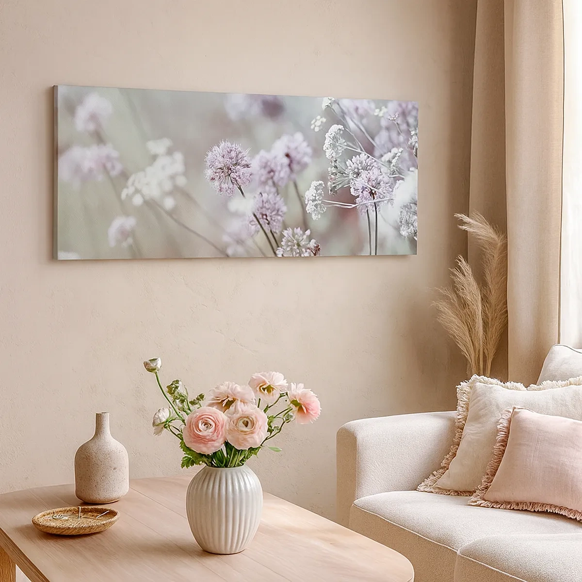 Tablou pe pânză - Ierburi dulci filigranate - 30x30 cm