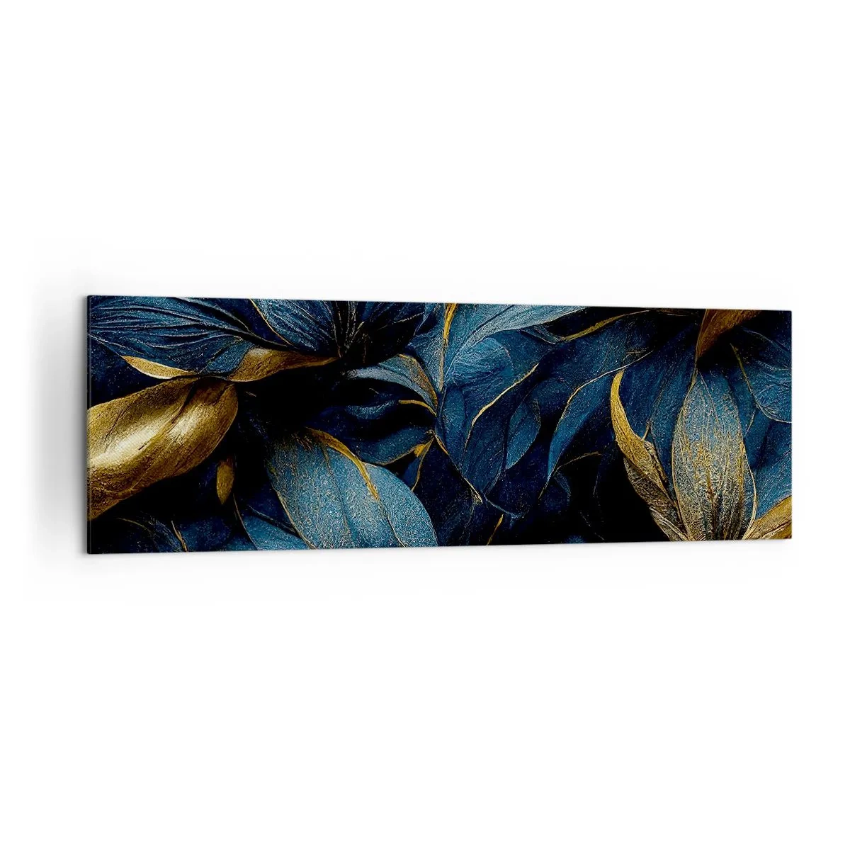 Tablou pe pânză - Căptușită cu aur - 160x50 cm