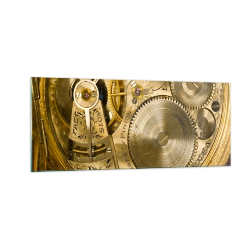 Tablou pe sticlă - Fii în pas cu vremurile - 100x40 cm