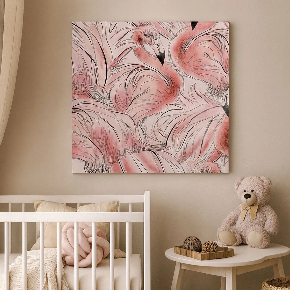 Tablou pe pânză - Corpul de balet al păsărilor - 30x30 cm