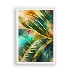 Poster în ramă albă - Culorile tropicelor - 70x100 cm