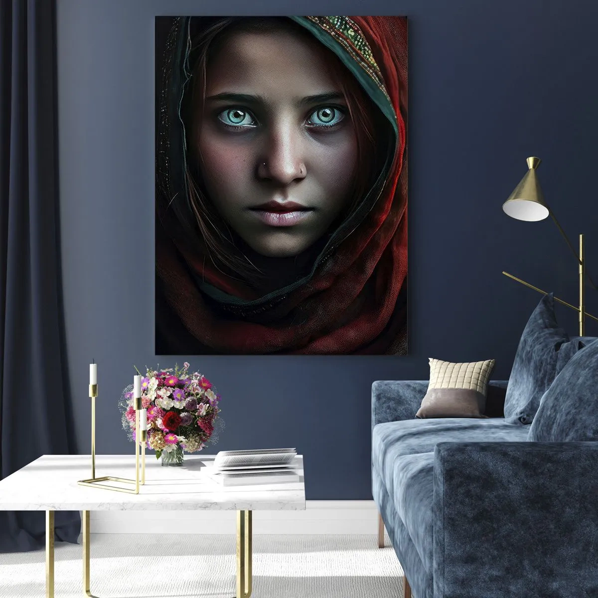 Tablou pe sticlă - Prințesa orientală - 50x70 cm