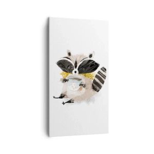 Tablou pe pânză - Prietenul meu ratonul - 45x80 cm