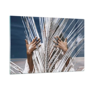 Tablou pe sticlă - Prietena șamanului? - 120x80 cm