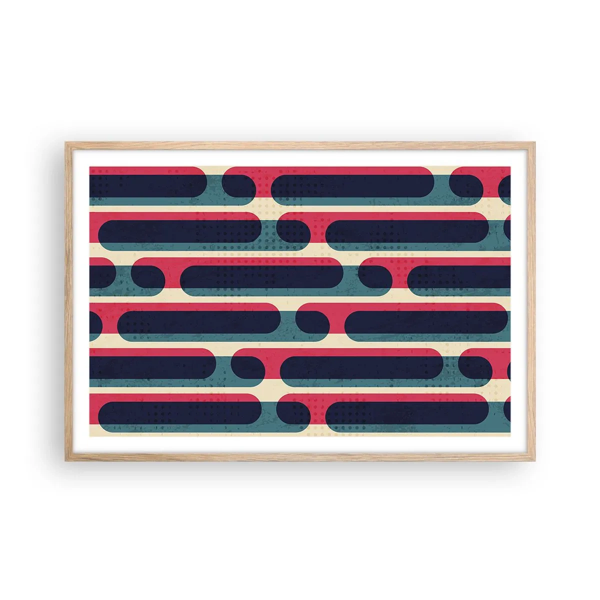Poster în ramă de stejar deschis - Înăuntru și înainte - 91x61 cm