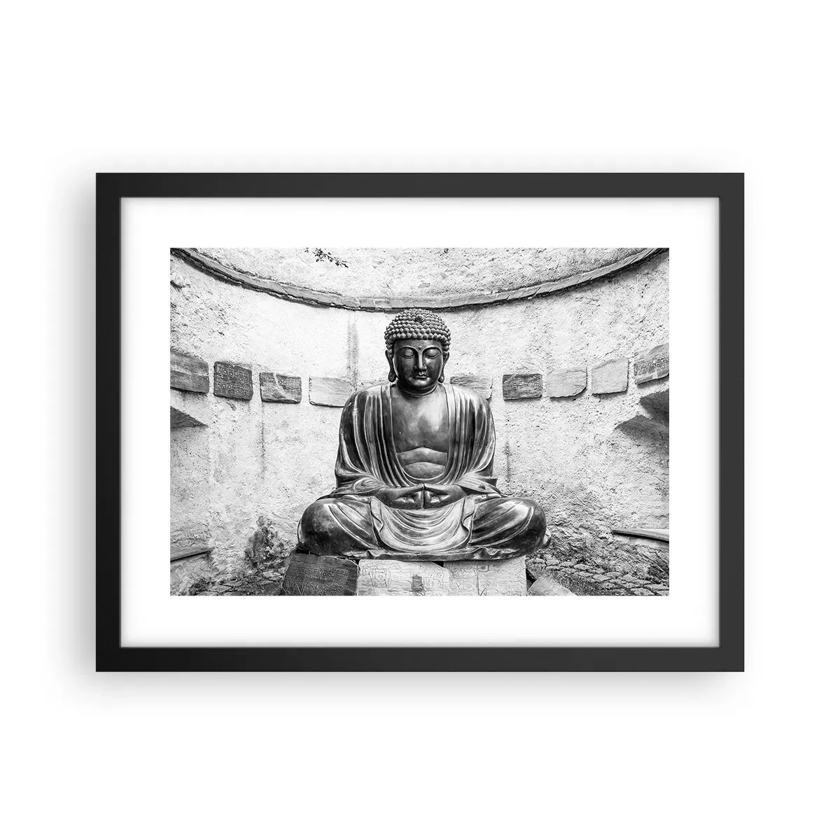 Poster în ramă neagră - La sursa păcii - 40x30 cm