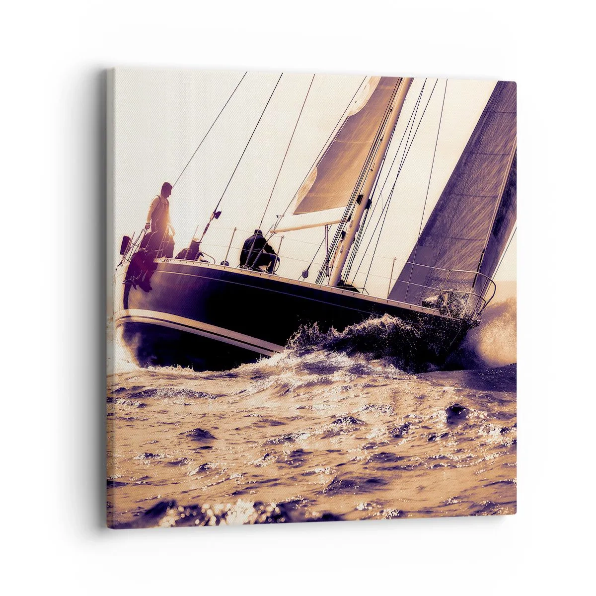 Tablou pe pânză - Pânzele sunt gata - 40x40 cm