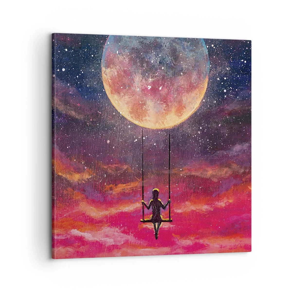 Tablou pe pânză - Cu capul în nori - 60x60 cm