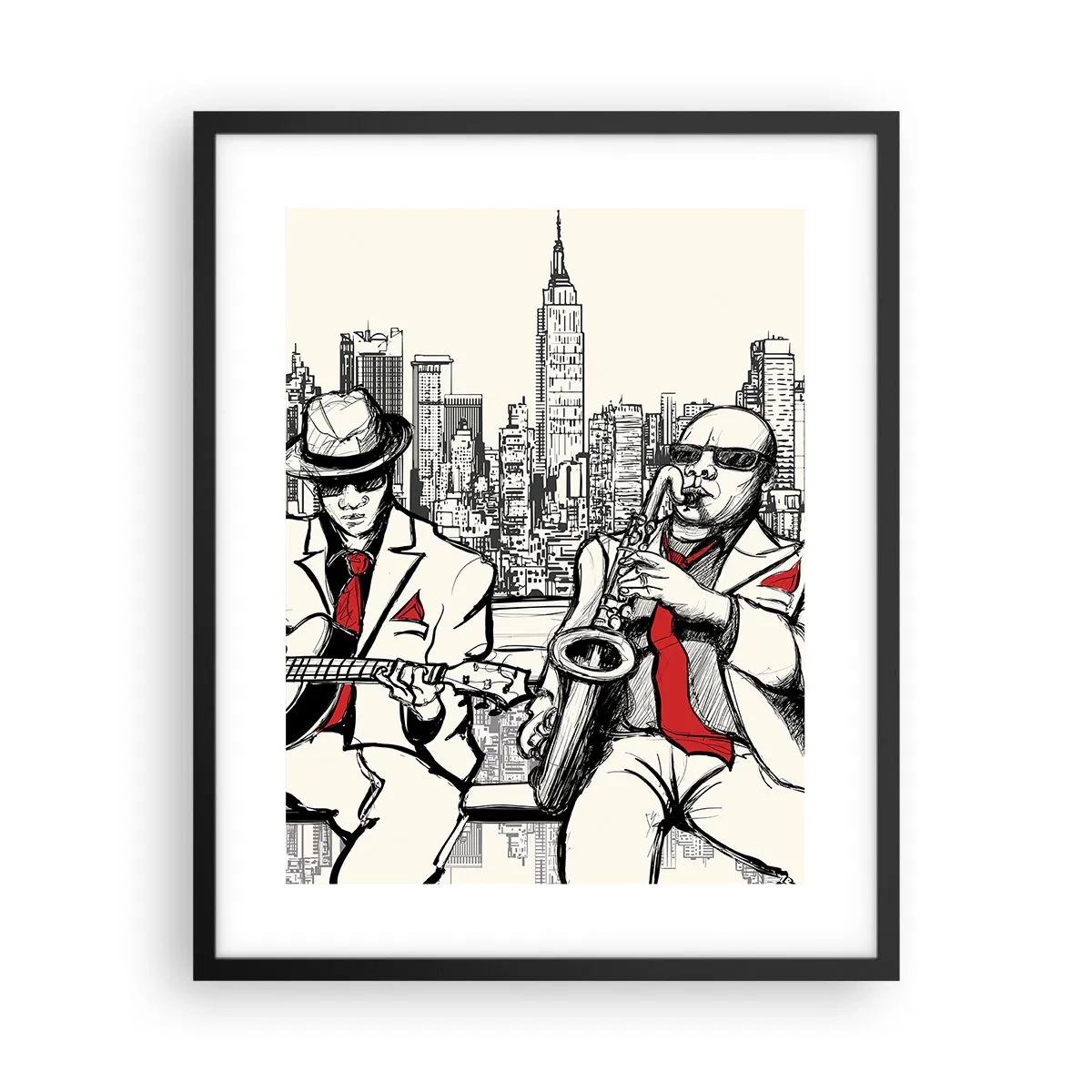 Poster în ramă neagră - Improvizație la New York - 40x50 cm