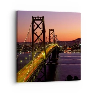 Tablou pe pânză - O seară în mov - 40x40 cm