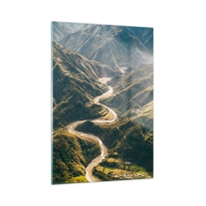 Tablou pe sticlă - Direct din inima munților - 50x70 cm