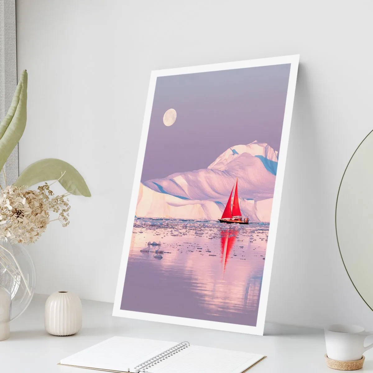 Poster - Căldura pânzei, frigul gheții - 40x50 cm