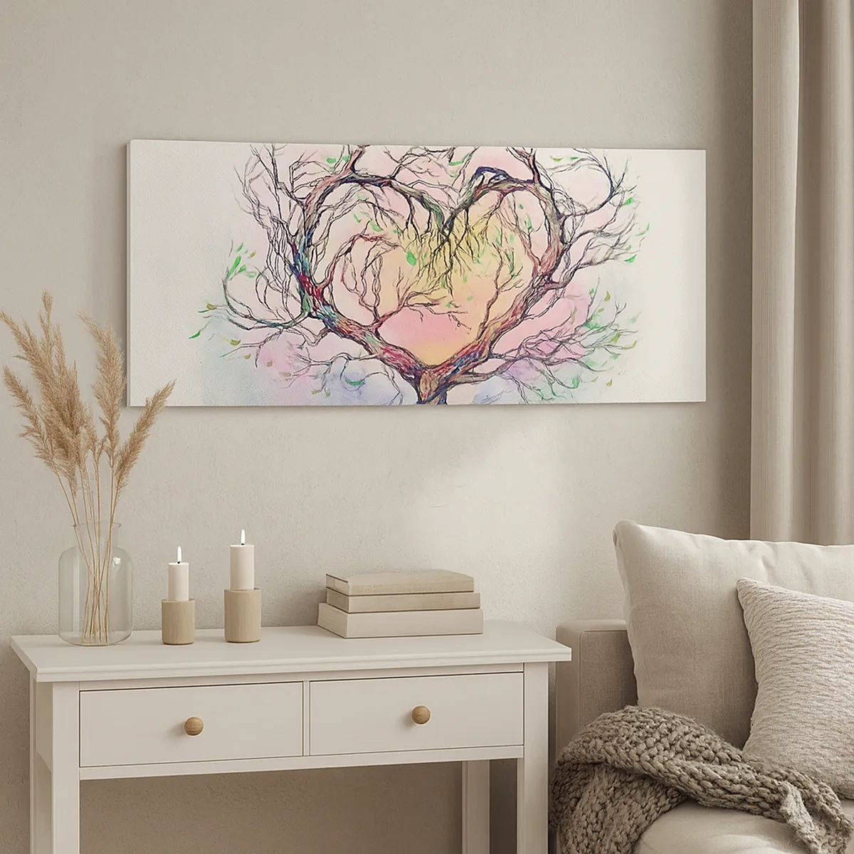 Tablou pe pânză - Împreună împotriva vijeliei - 30x30 cm