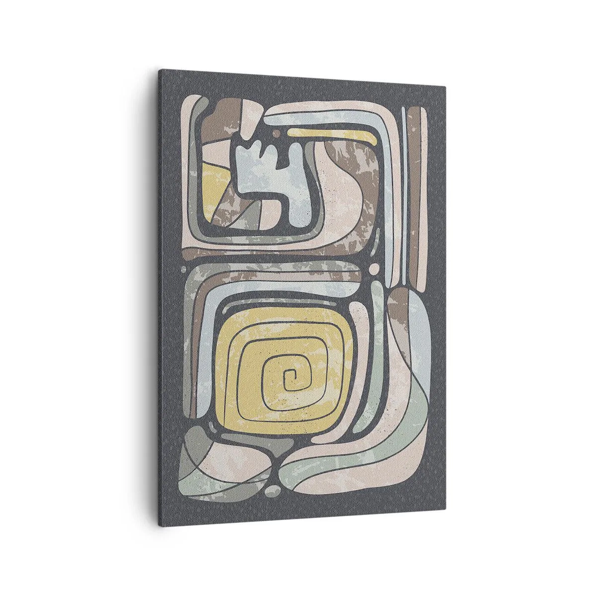 Tablou pe pânză - Abstracție în spirit precolumbian - 50x70 cm