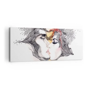 Tablou pe pânză - Lumea nu există - 100x40 cm