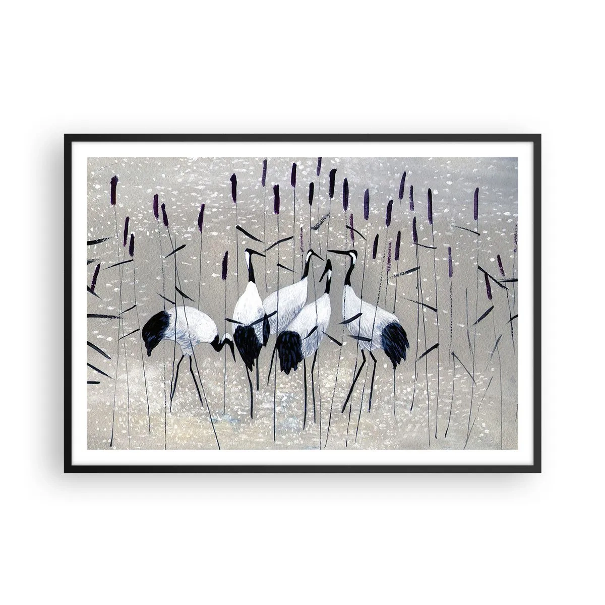 Poster în ramă neagră - Printre ai tăi - 100x70 cm