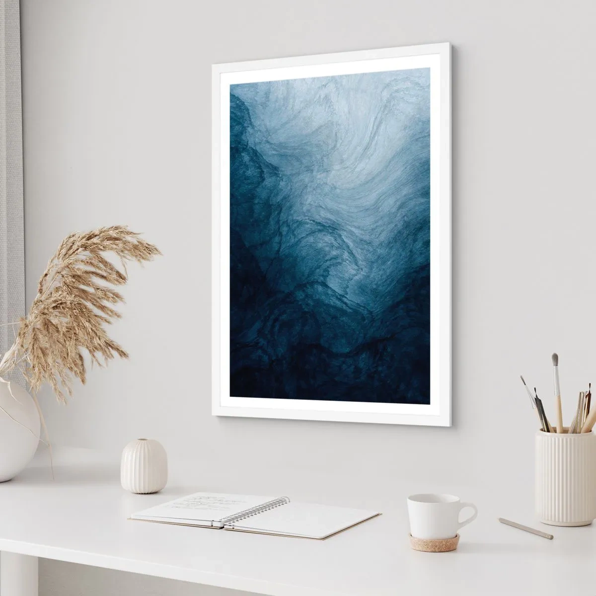 Poster în ramă albă - În adâncuri - 70x100 cm