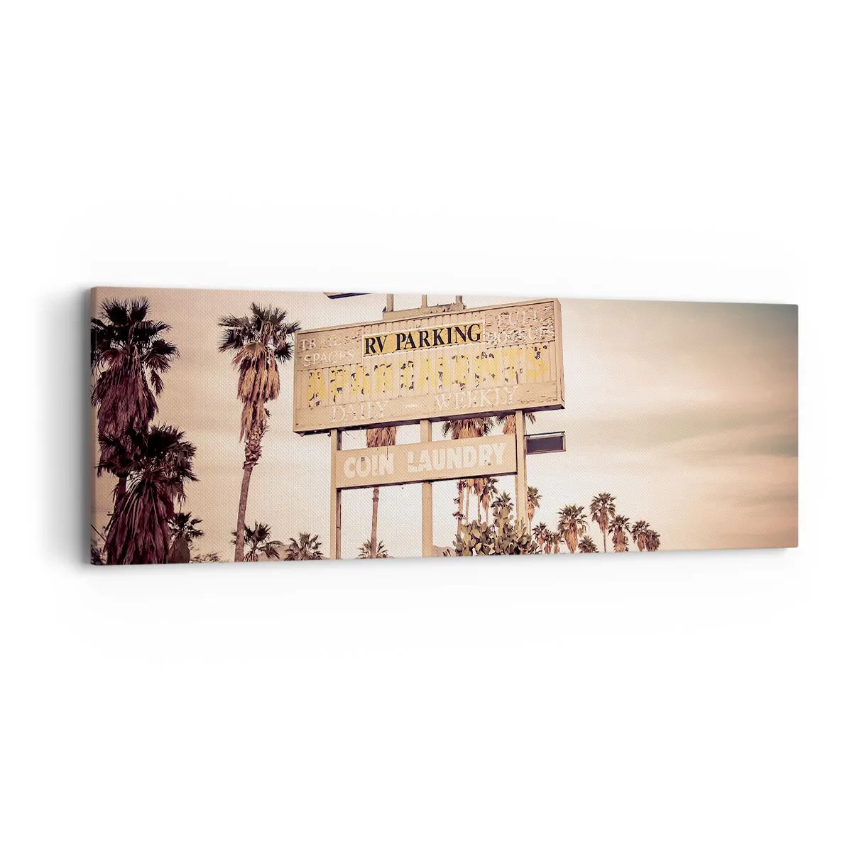 Tablou pe pânză - Timpul s-a oprit aici - 90x30 cm