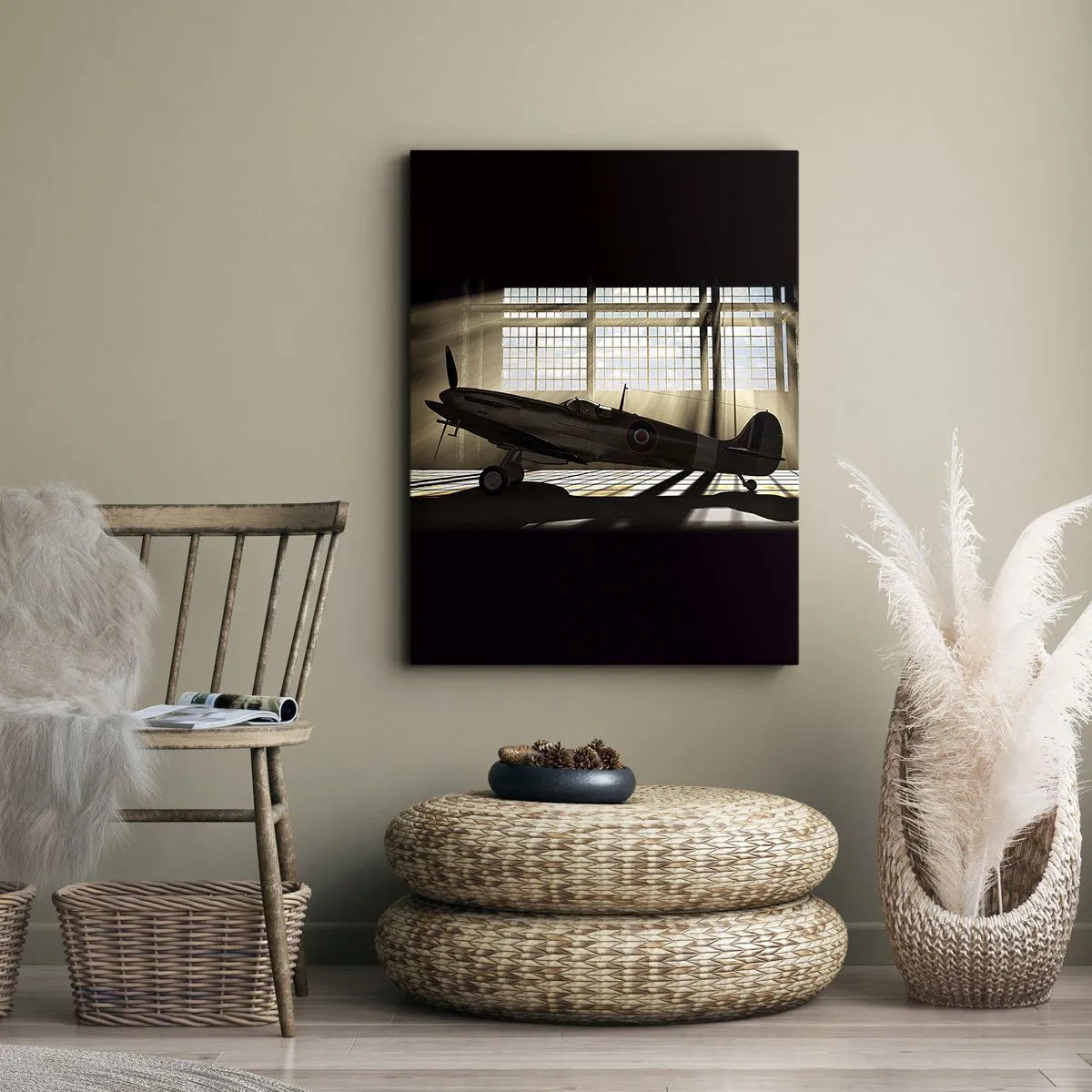 Tablou pe pânză - Odihna războinicului - 65x120 cm