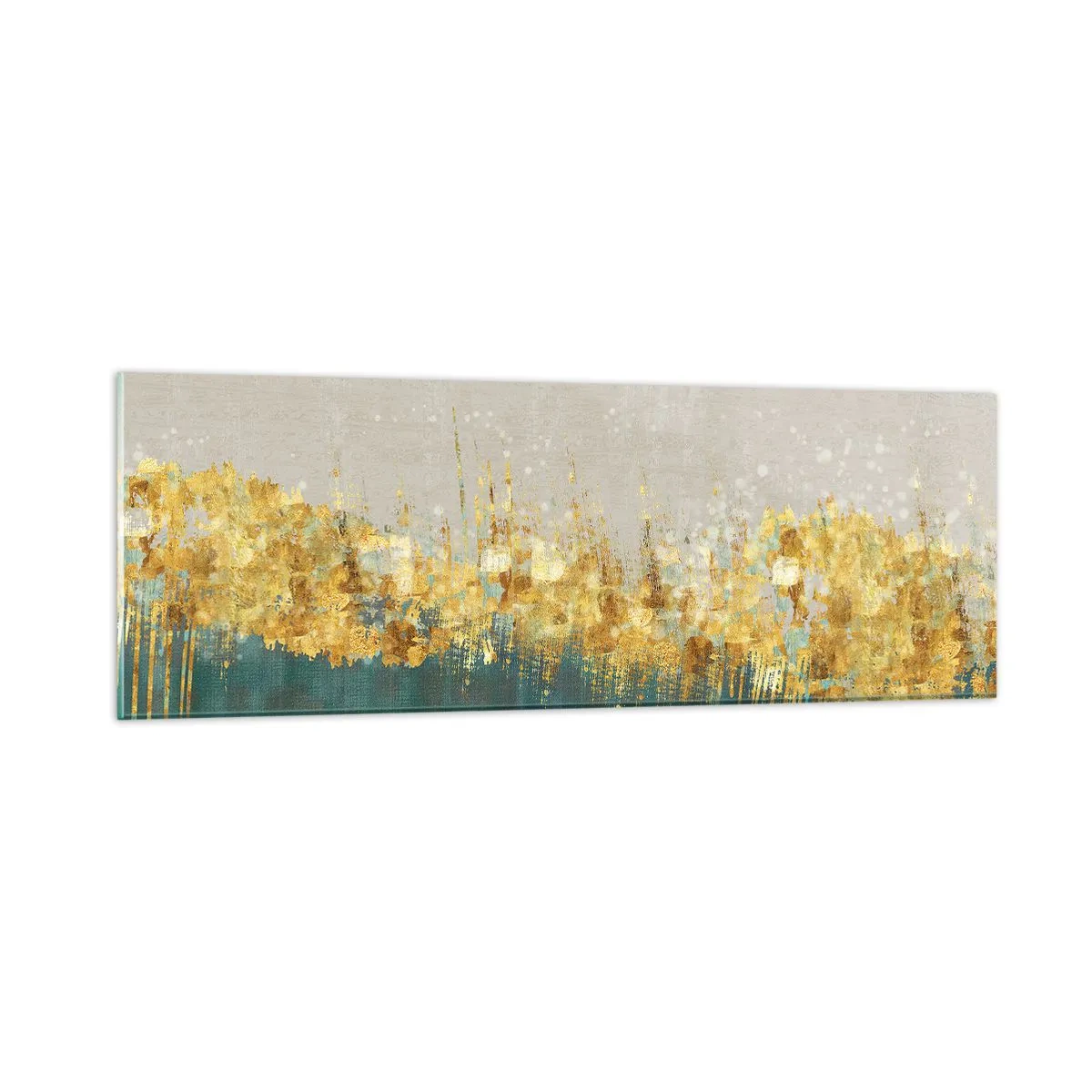 Tablou pe sticlă - Frontiera de aur - 90x30 cm