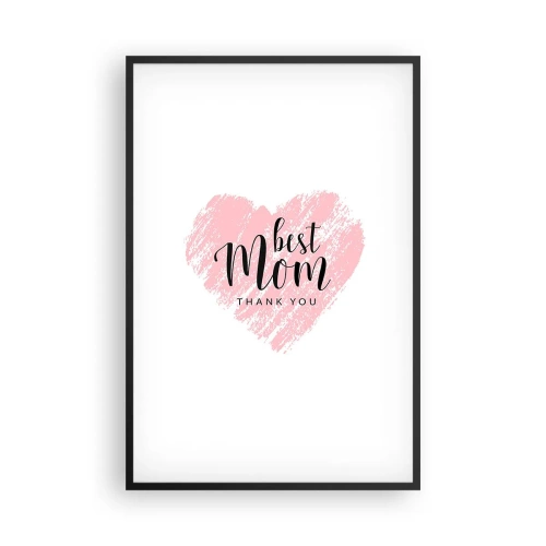 Poster în ramă neagră - Întotdeauna la momentul potrivit - 61x91 cm