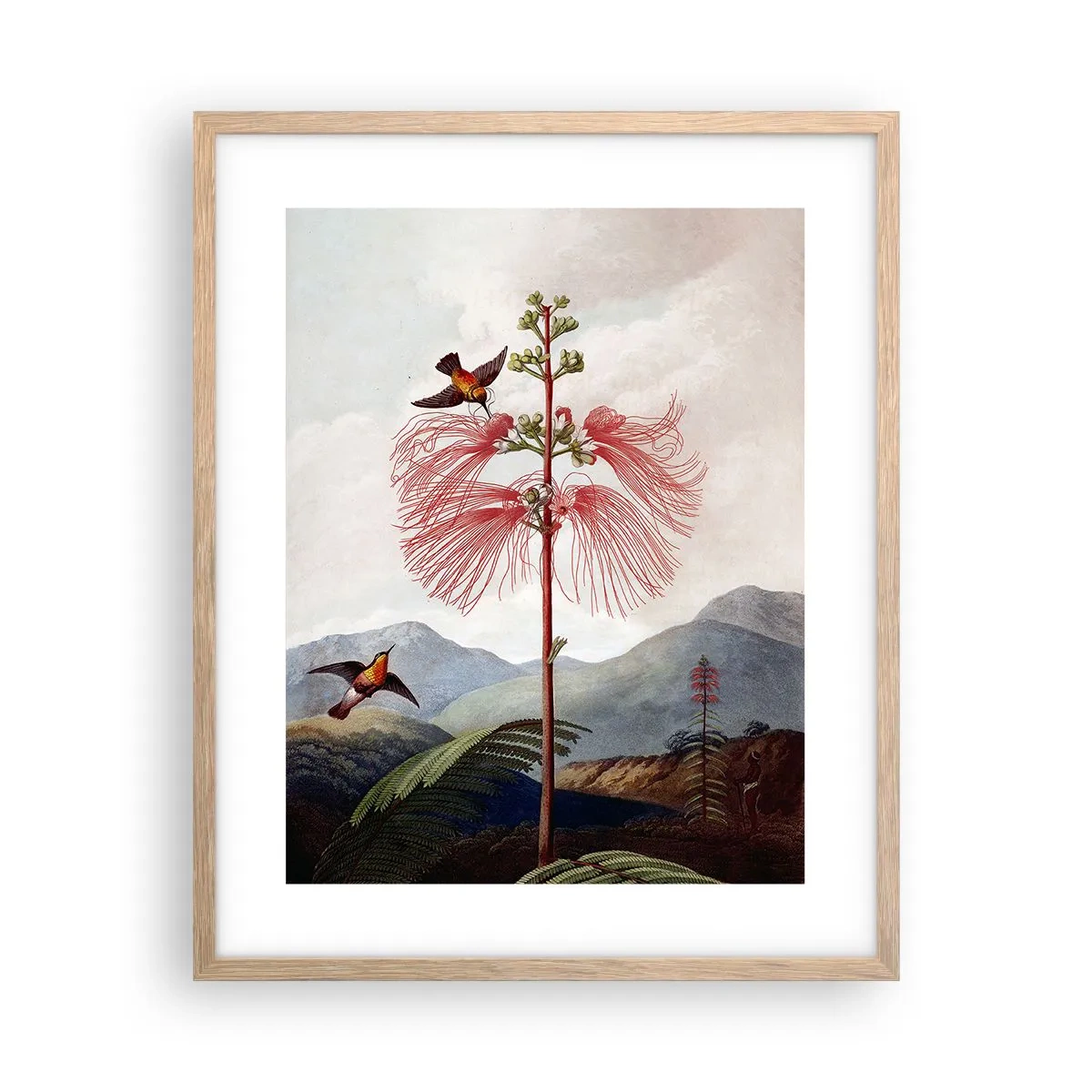 Poster în ramă de stejar deschis - Într-un paradis tropical - 40x50 cm