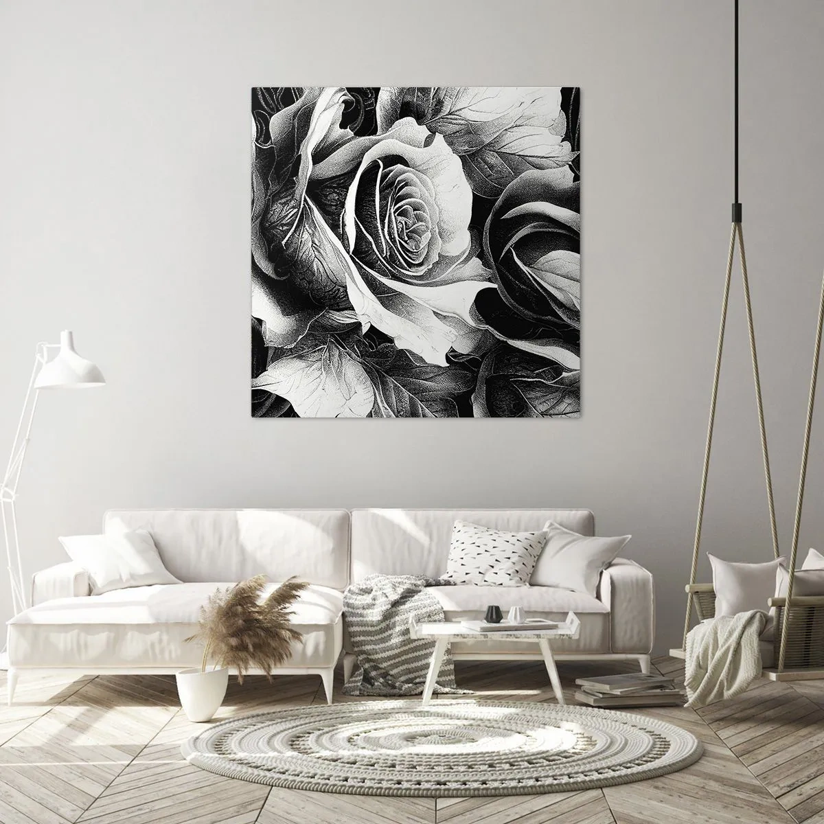 Tablou pe pânză - Mereu regina - 70x70 cm