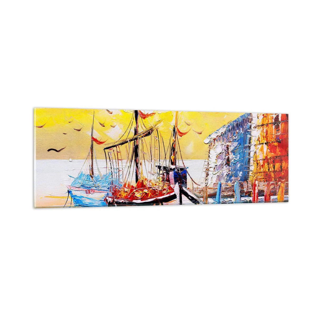 Tablou pe sticlă - Întoarcere fericită - 90x30 cm