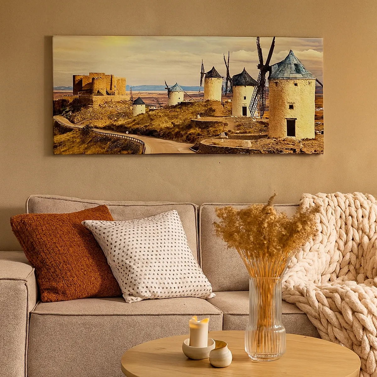 Tablou pe pânză - Don Quijote apare imediat - 30x30 cm