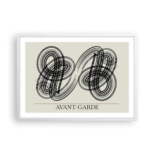 Poster în ramă albă - A apărut spontan - 70x50 cm