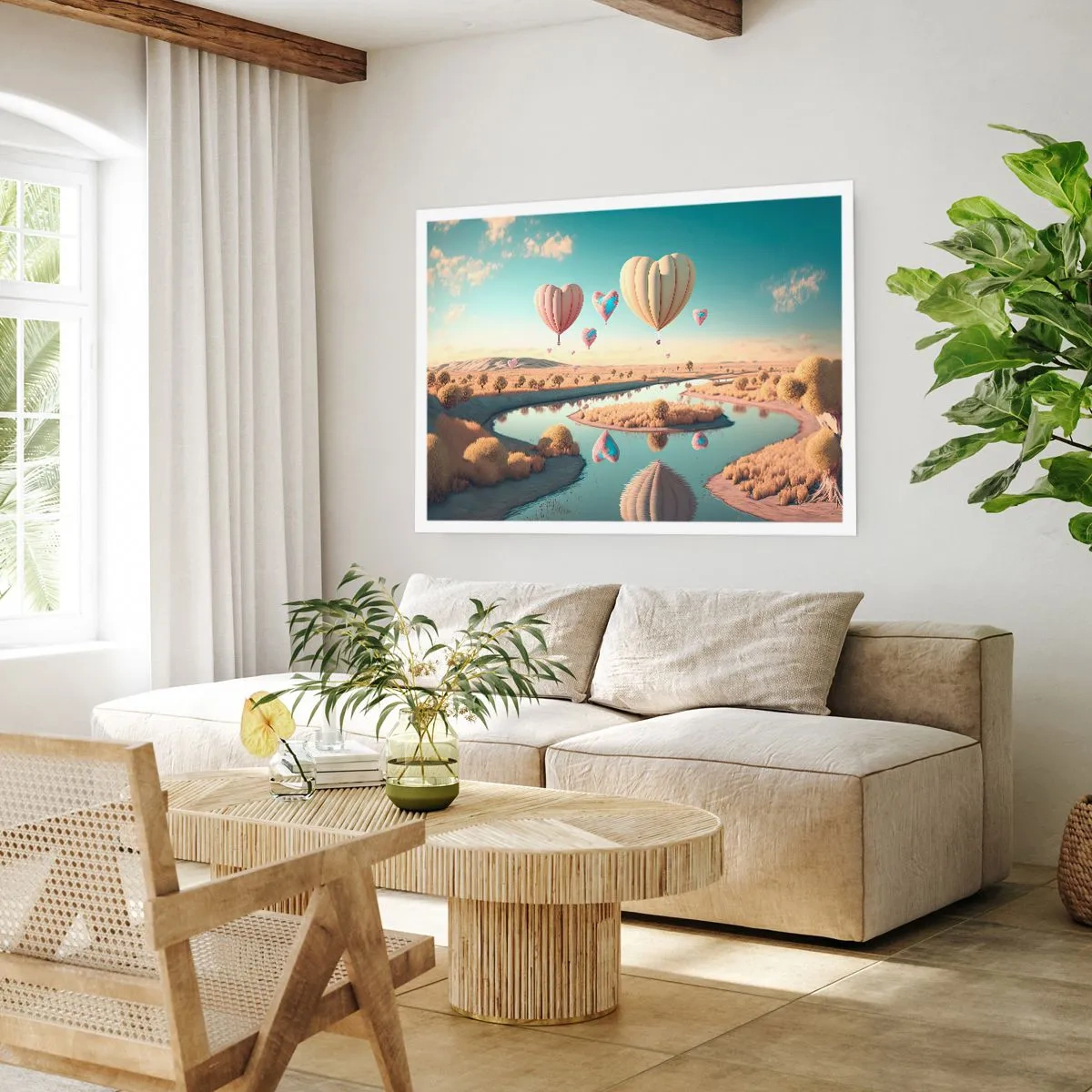 Poster - Iubirea ne înalță - 70x50 cm