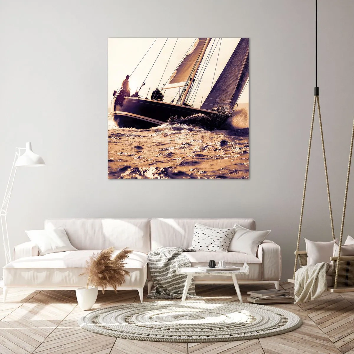 Tablou pe pânză - Pânzele sunt gata - 60x60 cm