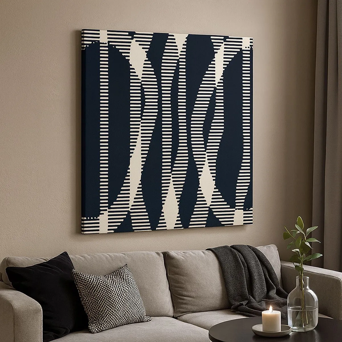 Tablou pe pânză - Încercare de străpungere a întunericului - 30x30 cm