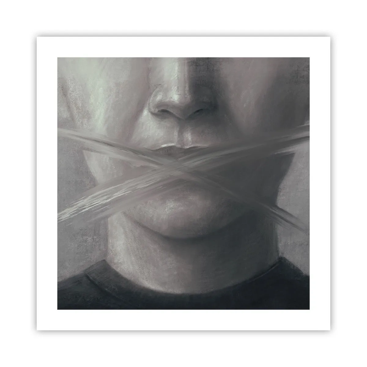 Poster - Nici un cuvânt - 50x50 cm