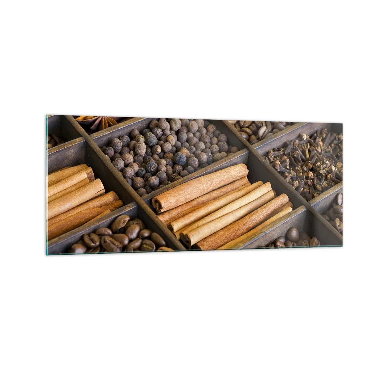 Tablou pe sticlă - Tezaur de arome - 100x40 cm