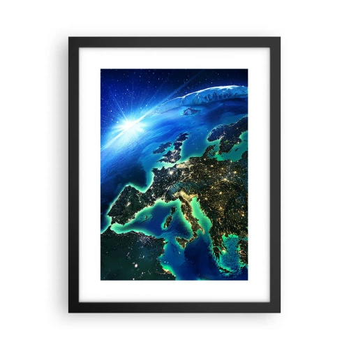Poster în ramă neagră - O Europă scânteietoare - 30x40 cm