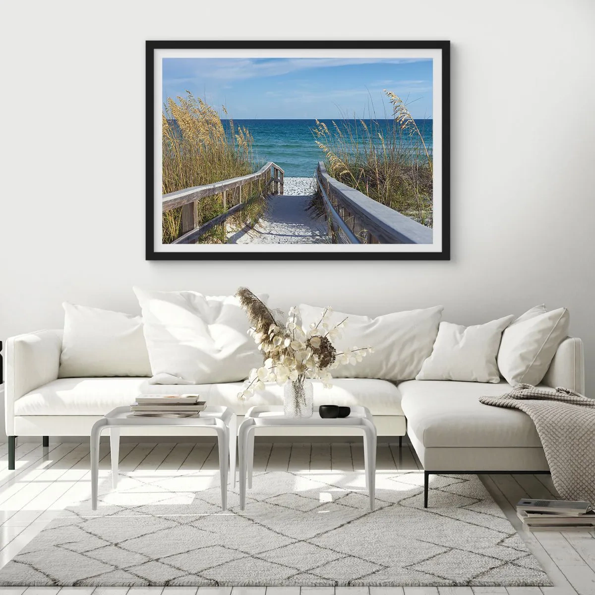 Poster în ramă neagră - În soare, în vânt - 40x30 cm