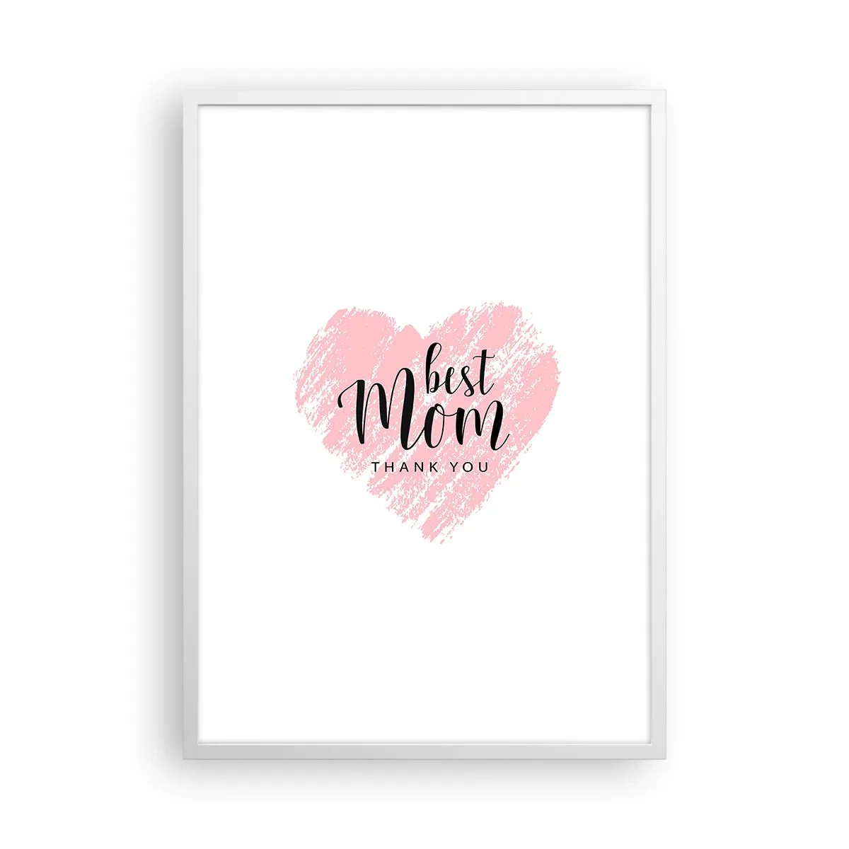 Poster în ramă albă - Întotdeauna la momentul potrivit - 50x70 cm