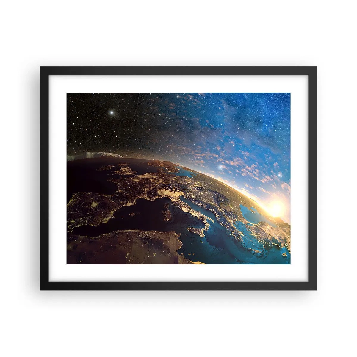 Poster în ramă neagră - Să ne privim de la distanță - 50x40 cm