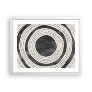 Poster în ramă albă - Direct la subiect - 50x40 cm