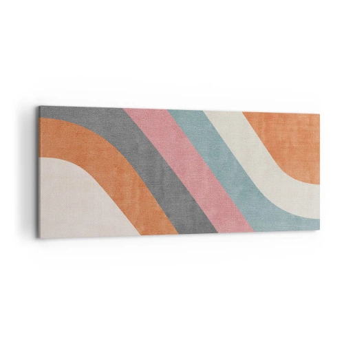 Tablou pe pânză - Compoziție diagonală - mișcare - 120x50 cm