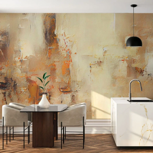 Tapet Premium Sand - Sufletul de chihlimbar - Abstracția, Bucată, Minimalism - 350x256 cm