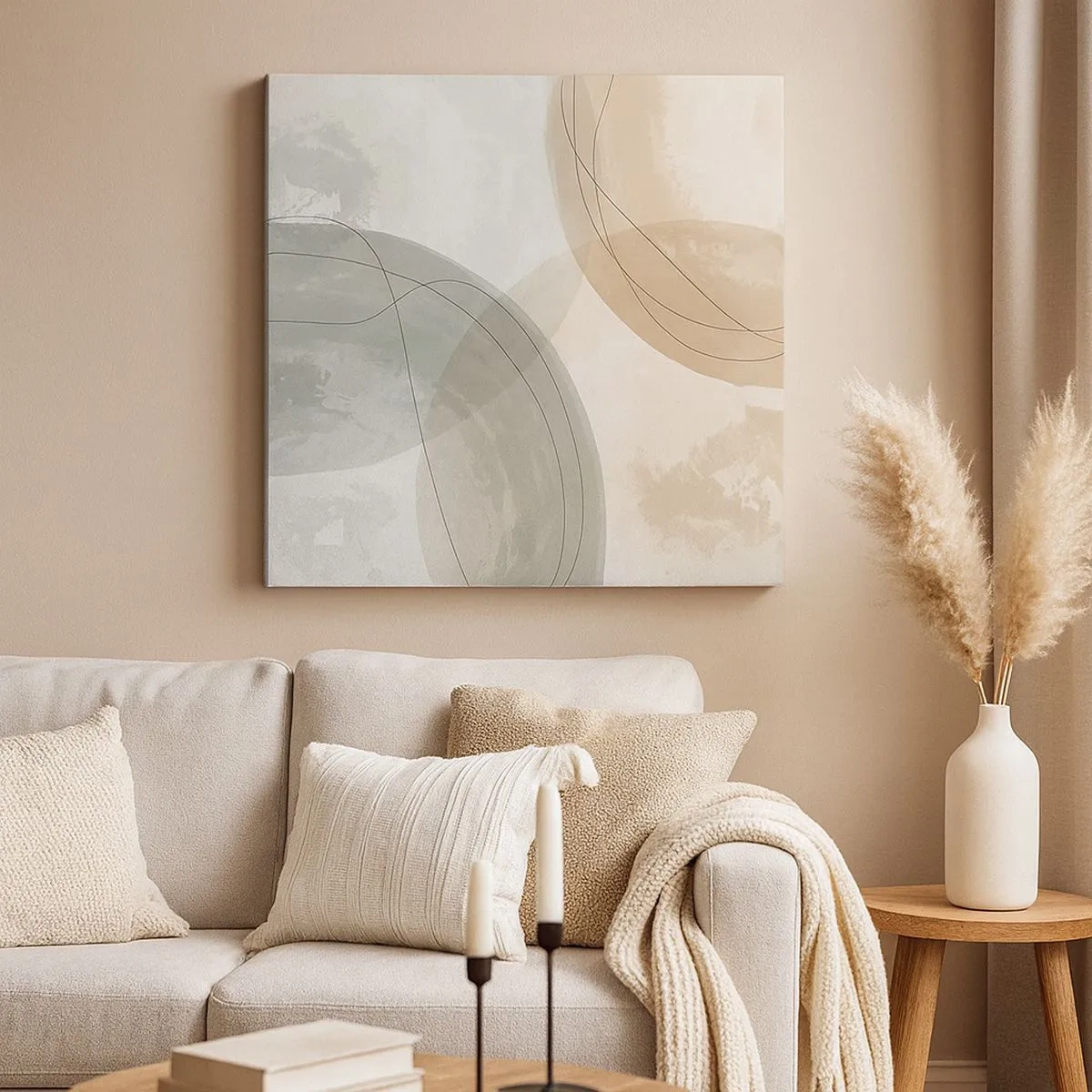 Tablou pe pânză - Întrepătrunderea lumilor - 30x30 cm