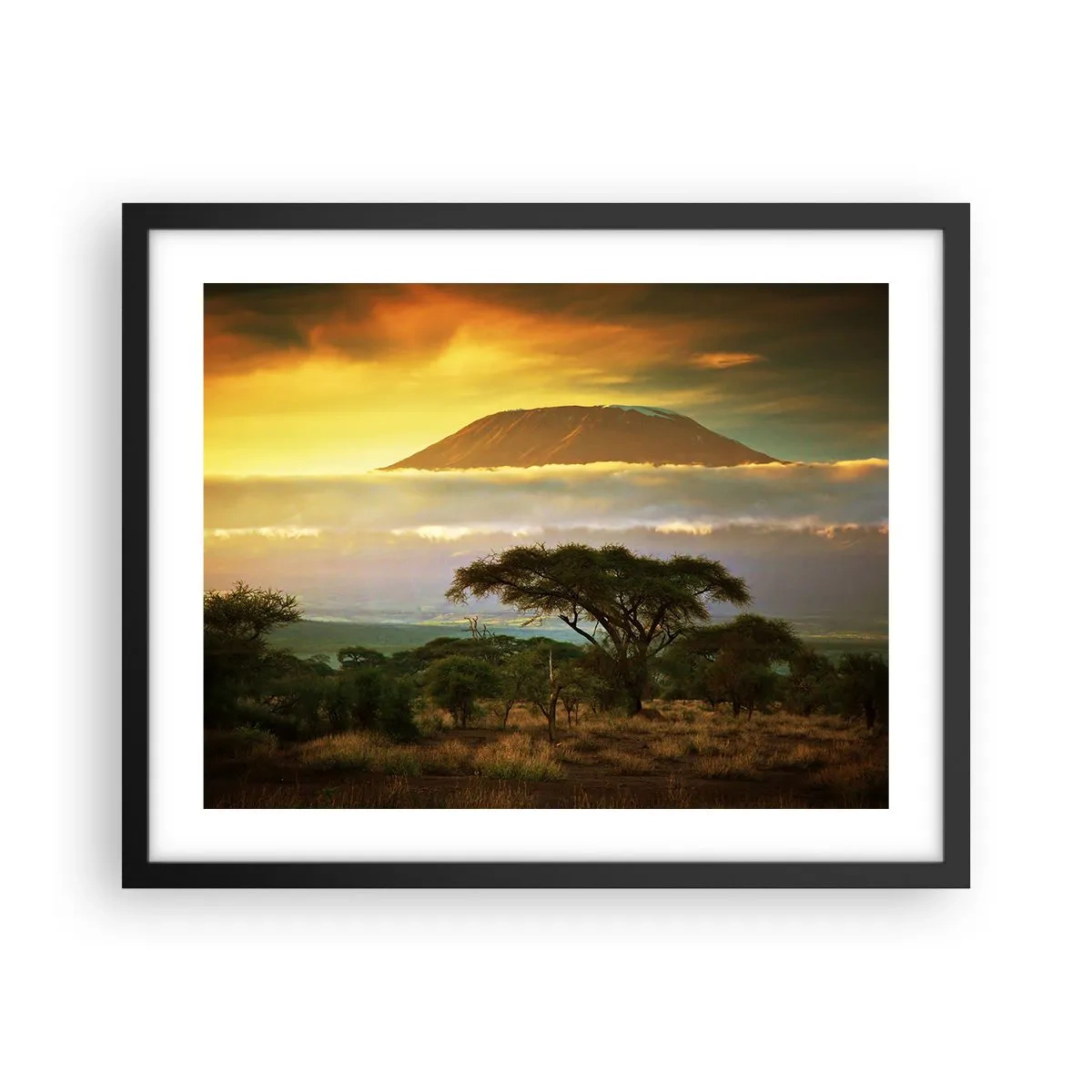 Poster în ramă neagră - Visul unui călător - 50x40 cm